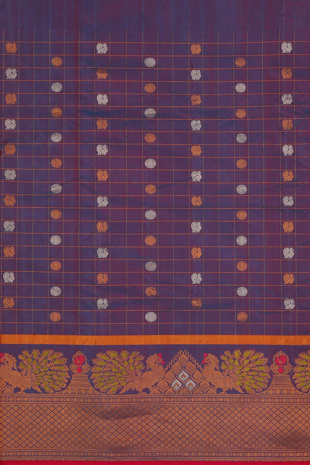 Image of Gadwal Silk Rani Pink Saree